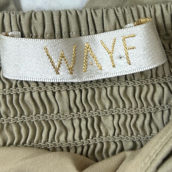 Wayf Tan Puff Sleeve Blouse. Coquette. Coquette Girl. Feminine. - Picture 3 of 8